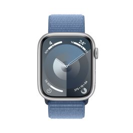 Apple Watch Series 9/ GPS/ 45mm/ Cellular/ Caja de Aluminio Plata/ Correa Deportiva Loop Azul Invierno