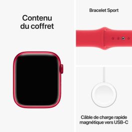 Apple Watch Series 9 GPS + Cellular - 45 mm - Caja de aluminio (PRODUCT)RED - Correa deportiva (PRODUCT)RED - M/L