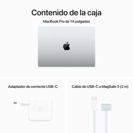 Apple Macbook Pro 14"/ M3 Pro 11-Core CPU/ 18Gb/ 512Gb SSD/ 14-Core GPU/ Plata