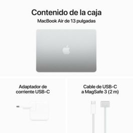 Apple Macbook Air 13,6"/ M3 8-Core CPU/ 8Gb/ 256Gb SSD/ 8-Core GPU/ Plata