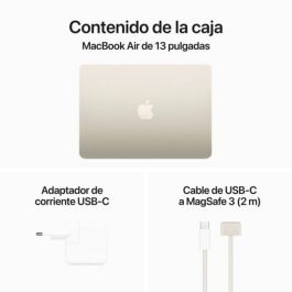 Laptop Apple MacBook Air MRXU3Y/A 13" M3 8 GB RAM 512 GB SSD Qwerty Español