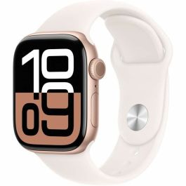 Apple Watch Series 10 GPS - 42 mm - Caja de aluminio en oro rosa - Correa deportiva color rubor claro - M/L Precio: 618.9150003993. SKU: B1AR3GD53Y