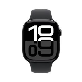 Apple Watch Series 10/ GPS/ 46mm/ Caja de Aluminio Negro Azabache / Correa Deportiva Negra S/M