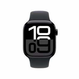 Apple Watch Series 10/ GPS/ Cellular/ 42mm/ Caja de Aluminio Negro Azabache / Correa Deportiva Negra M/L