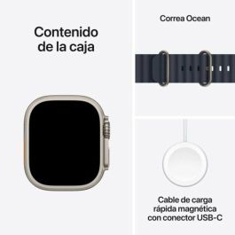 Apple Watch Ultra 2/ GPS/ Cellular/ 49mm/ Caja de Titanio/ Correa Ocean Azul Marino