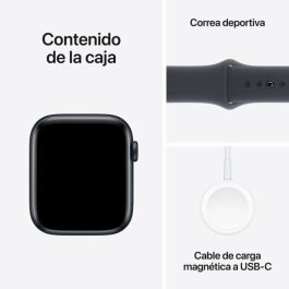 Apple Watch SE 3rd V2/ GPS/ 44mm/ Caja de Aluminio Medianoche/ Correa Deportiva Medianoche S/M