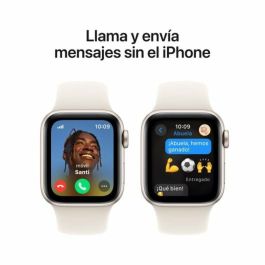 Apple Watch SE 3rd V2/ GPS/ Cellular/ 40mm/ Caja de Aluminio Blanco Estrella/ Correa Deportiva Blanco Estrella S/M