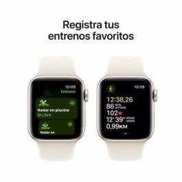 Apple Watch SE 3rd V2/ GPS/ Cellular/ 40mm/ Caja de Aluminio Blanco Estrella/ Correa Deportiva Blanco Estrella S/M