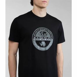 Camiseta de Manga Corta Hombre Napapjiri S-Bollo Negro