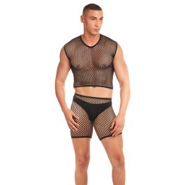 Conjunto de Lencería Rainbow Party Negro L/XL