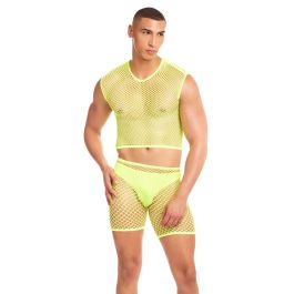 Conjunto de Lencería Rainbow Party Amarillo S/M