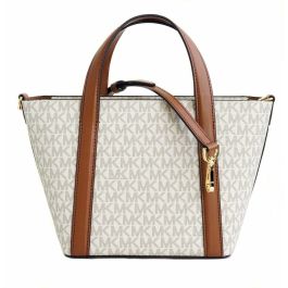 Bolso Mujer Michael Kors PRATT VANILLA Gris 18 x 18 x 10 cm