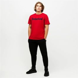Camiseta de Manga Corta Hombre Timberland Kennebec Linear Rojo