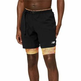 Pantalones Cortos Deportivos para Hombre New Balance Impact Run 2 in 1 Negro