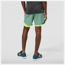 Pantalones Cortos Deportivos para Hombre New Balance Impact Run Verde Hombre