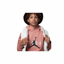 Sudadera con Capucha Niña Jordan Jumpman Sustainable Blanco Rosa