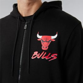 Chaqueta Deportiva para Hombre New Era Chicago Bulls Negro