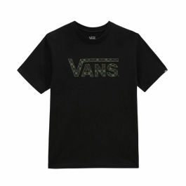Camiseta de Manga Corta Niño Vans Checkered Vans-B Negro
