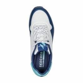Zapatillas Deportivas Mujer Skechers Pop Color Fun! Azul Blanco