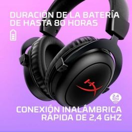 Auriculares con Micrófono Hyperx 6Y2G8AA Negro