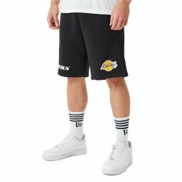Pantalones Cortos Deportivos para Hombre New Era NBA LA Lakers Negro