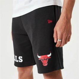 Pantalones Cortos Deportivos para Hombre New Era NBA Chicago Bulls Negro