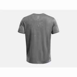 Camiseta de Manga Corta Hombre Under Armour Launch Splatter Gris