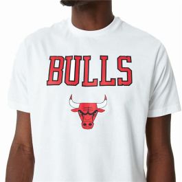 Camiseta de baloncesto New Era NBA Chicago Bulls Blanco