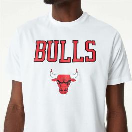 Camiseta de baloncesto New Era NBA Chicago Bulls Blanco