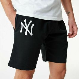 Pantalón Corto Deportivo New Era Essentials New York Yankees Negro L
