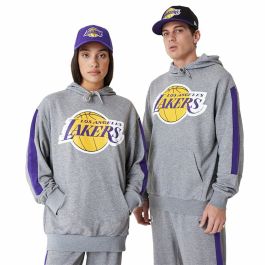 Sudadera con Capucha Unisex New Era LA Lakers NBA Colour Block Gris