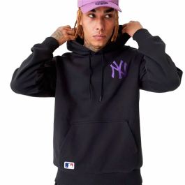 Sudadera con Capucha Unisex New Era League Essentials New York Yankees Negro
