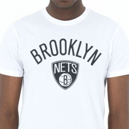 Camiseta de Manga Corta Hombre New Era NOS NBA BRONET 60416753 Blanco