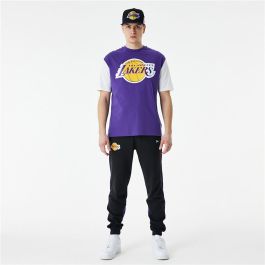 Camiseta de Manga Corta Hombre New Era NBA Colour Insert LA Lakers Morado