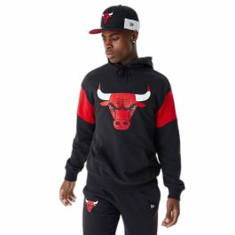 Sudadera con Capucha Unisex New Era NBA Colour Insert Chicago Bulls Negro