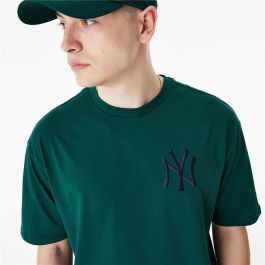 Camiseta de Manga Corta Hombre New Era League Essentials New York Yankees Verde oscuro