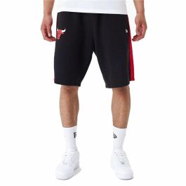 Pantalones Cortos Deportivos para Hombre New Era NBA MESH PANEL OS SHORTS CHIBUL 60435477 Negro