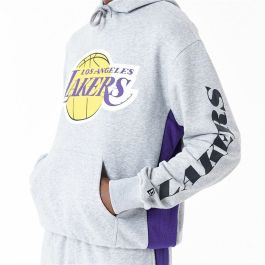 Sudadera con Capucha Hombre New Era La Lakers NBA Gris