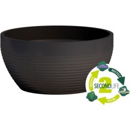 Vaso - GARDEN ID - Green Care Impact Black-Anth - 25 x 12 cm - Garantía de 10 años - 100% reciclado - Resistente a UV/gel