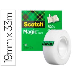 Scotch Magic Cinta Adhesiva Invisible 508 Rollo 19 mm X 33 mm Caja Individual Precio: 3.3758998184999998. SKU: B13L75RJDL