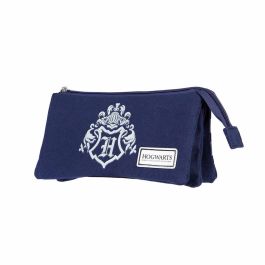 Estuche Portatodo Triple HS Academy Harry Potter Azul Oscuro