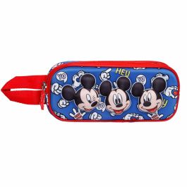 Estuche Portatodo 3D Doble Grins Disney Mickey Mouse Azul