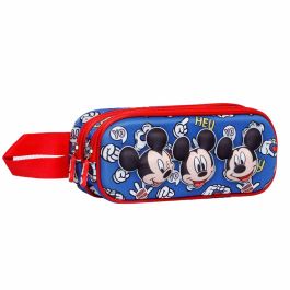 Estuche Portatodo 3D Doble Grins Disney Mickey Mouse Azul