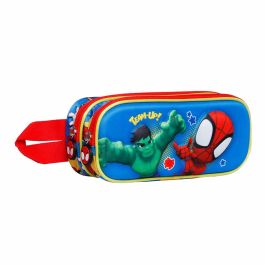 Estuche Portatodo 3D Doble Team Marvel Spiderman Multicolor