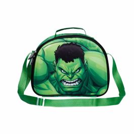 Bolsa Portamerienda 3D Destroy Marvel Hulk Verde