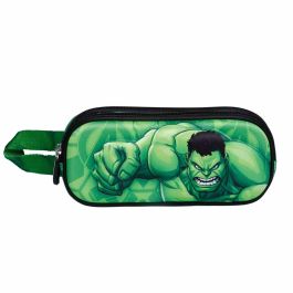 Estuche Portatodo 3D Doble Destroy Marvel Hulk Verde
