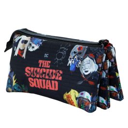 Estuche Portatodo Triple HS Taskforce DC Comics Escuadrón Suicida Negro