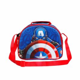Bolsa Portamerienda 3D Patriot Marvel Capitán América Multicolor