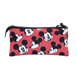 Estuche Portatodo Triple HS Blinks Disney Mickey Mouse Rojo