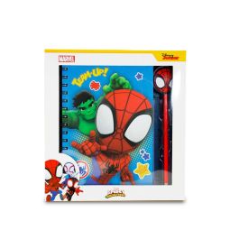 Caja Regalo con Cuaderno y Lápiz Fashion Team Marvel Spiderman Multicolor